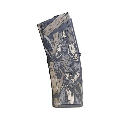 Orc Berserker MAG Fiber Laser Engraving detail view, ready for digital crafting