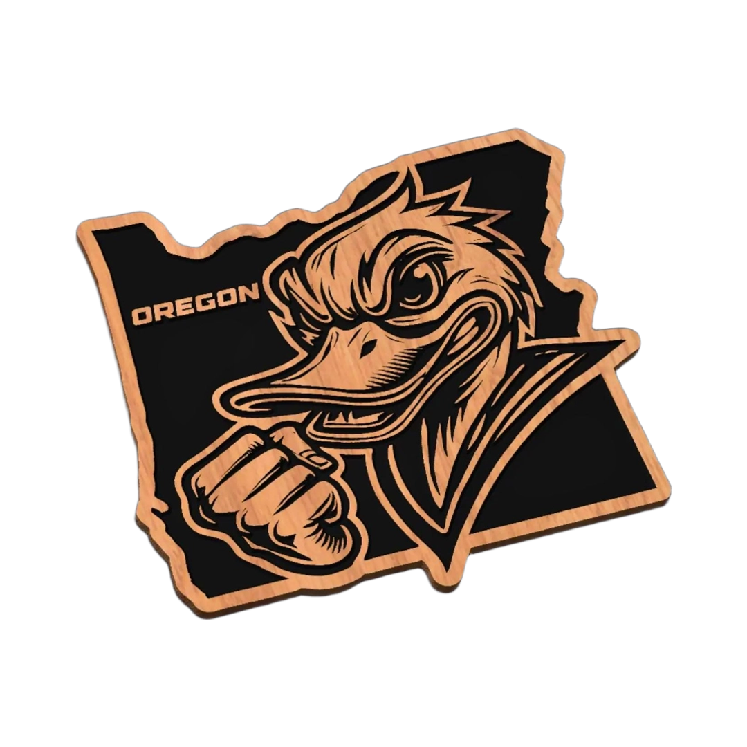 Oregon Sports SVG file for laser cutting and CNC routing, LightBurn and Vectric ready