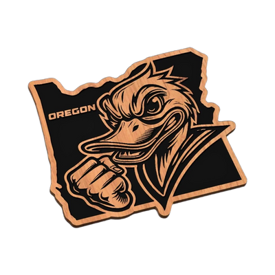 Oregon Sports SVG file for laser cutting and CNC routing, LightBurn and Vectric ready