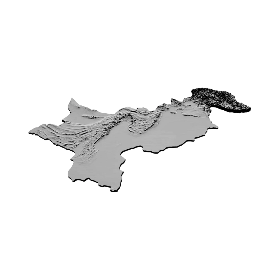 Pakistan Terrain Map design preview, countries & world