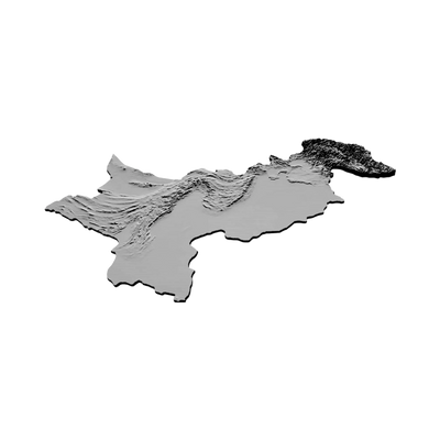 Pakistan Terrain Map design preview, countries & world