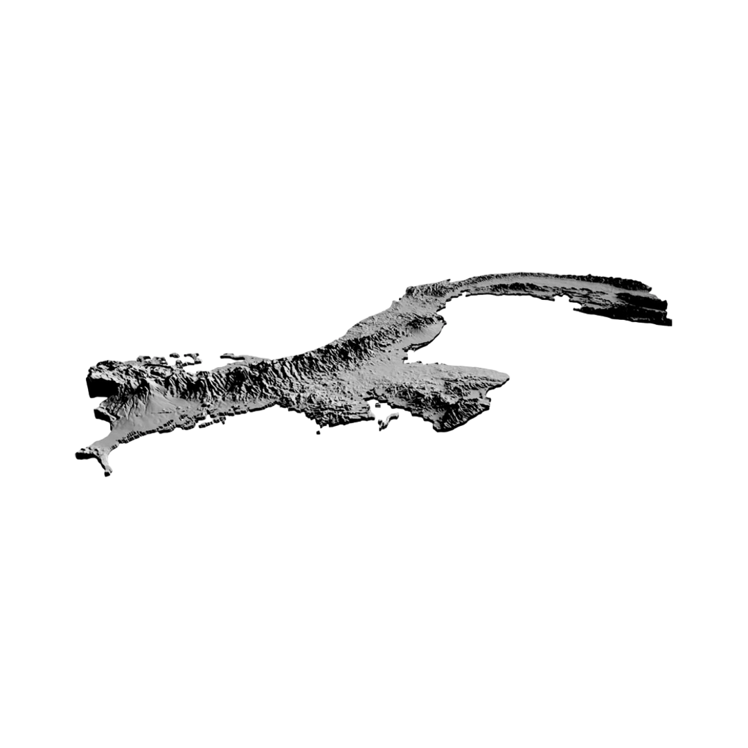 Panama Terrain Map design preview, countries & world