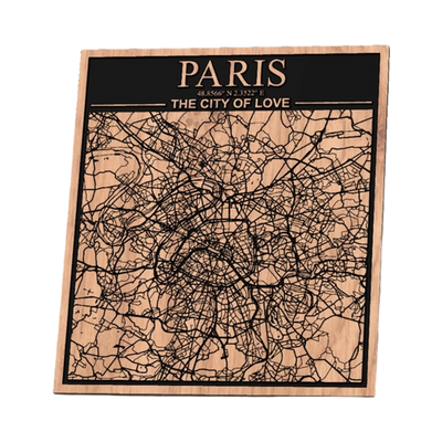 Paris, France City Map design preview, countries & world