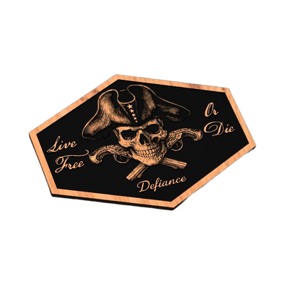 Patriot Skull SVG file for laser cutting and CNC routing, LightBurn and Vectric ready