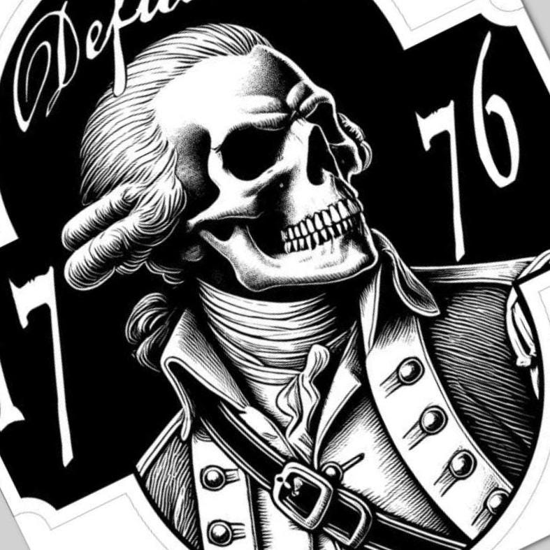 Patriotic George Washington compatible with Glowforge and LightBurn