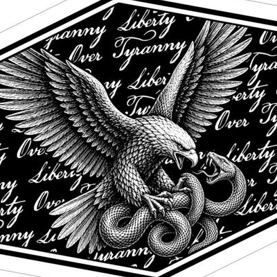 Patriotic Liberty Snake Eagle SVG file included with instant download