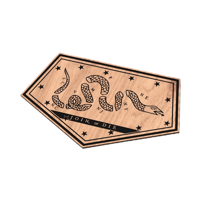 Unite States Patriotic Snake Bundle detail view, ready for laser cutting and CNC routing