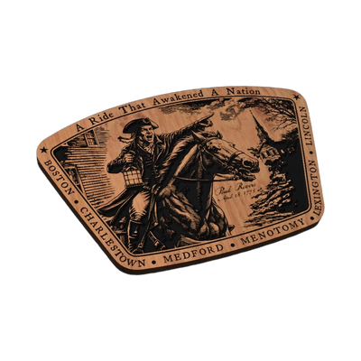 Paul Revere Patriot Design SVG file for laser cutting and CNC routing, LightBurn and Vectric ready
