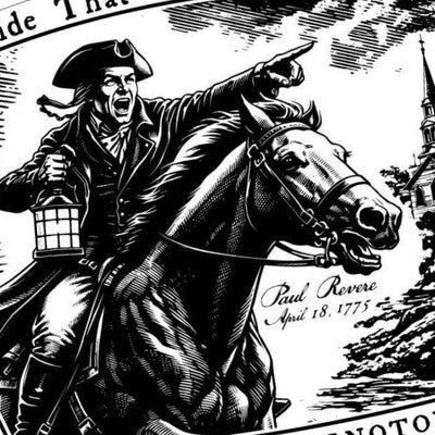 Paul Revere Patriot Design detail view, ready for laser cutting and CNC routing