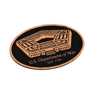 Pentagon Seal SVG file for laser cutting and CNC routing, LightBurn and Vectric ready