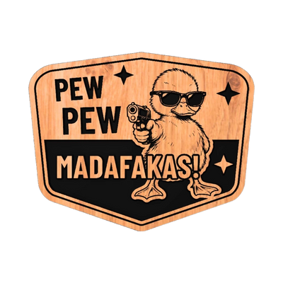 Pew Pew Madafucka detail view, ready for digital crafting