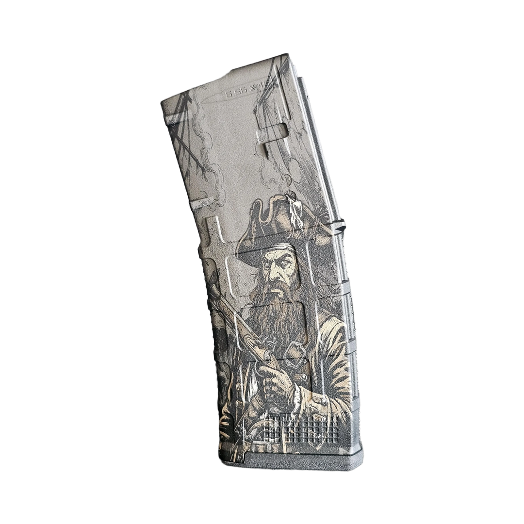 Pirate Captain MAG Engraving File detail view, ready for digital crafting