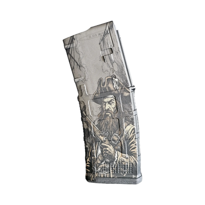 Pirate Captain MAG Engraving File detail view, ready for digital crafting