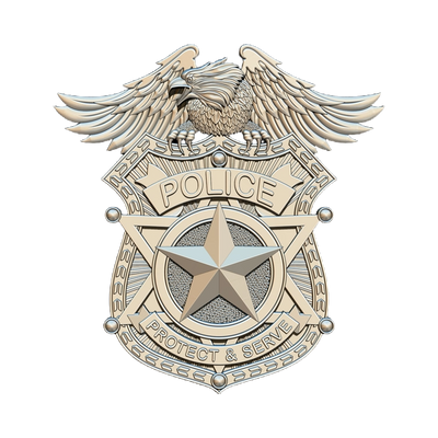 Police Protect and Serve Eagle STL file for digital crafting, LightBurn and Vectric ready