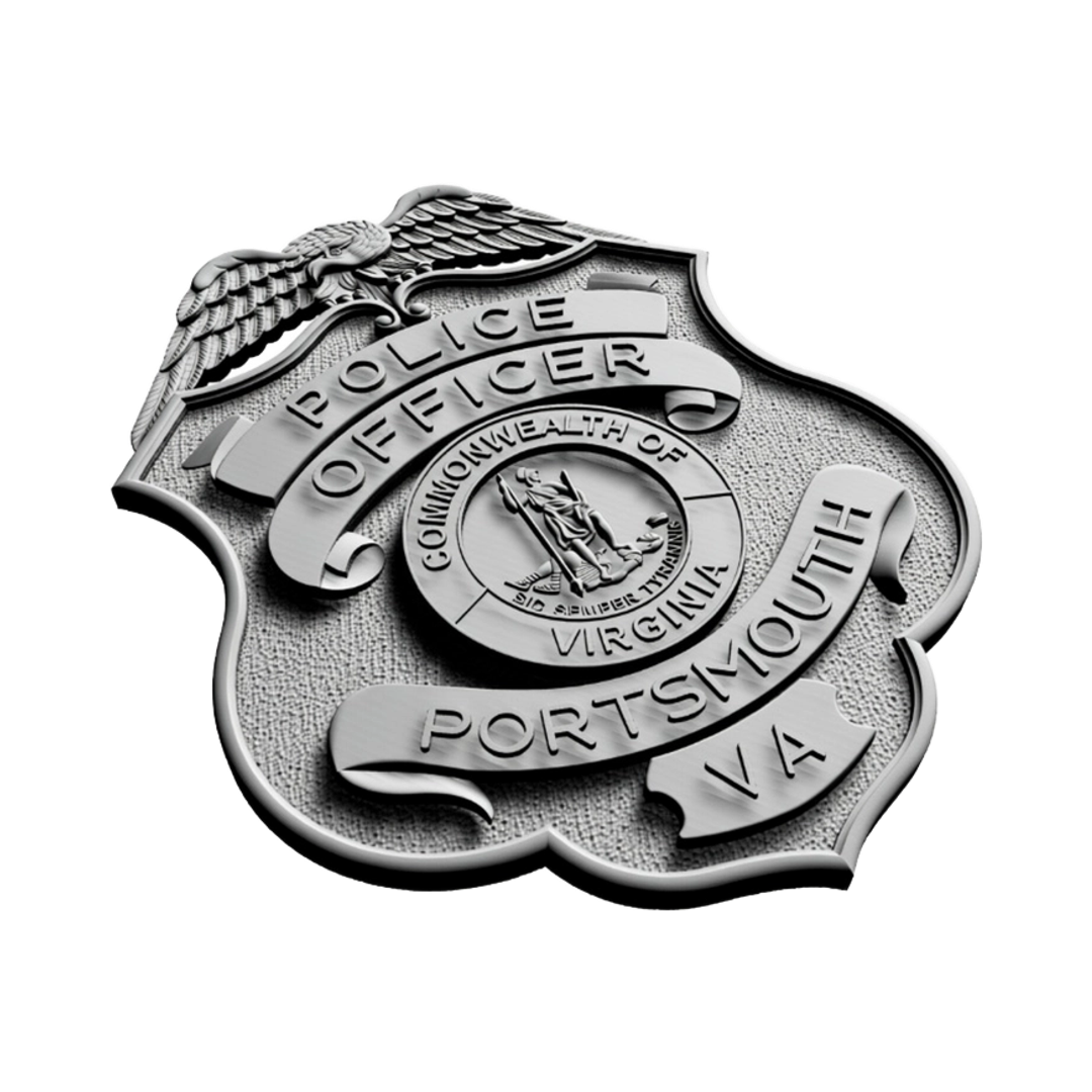 Portsmouth, Virginia Police Badge design preview, patches, badges & insignia