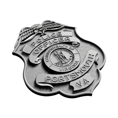 Portsmouth, Virginia Police Badge design preview, patches, badges & insignia