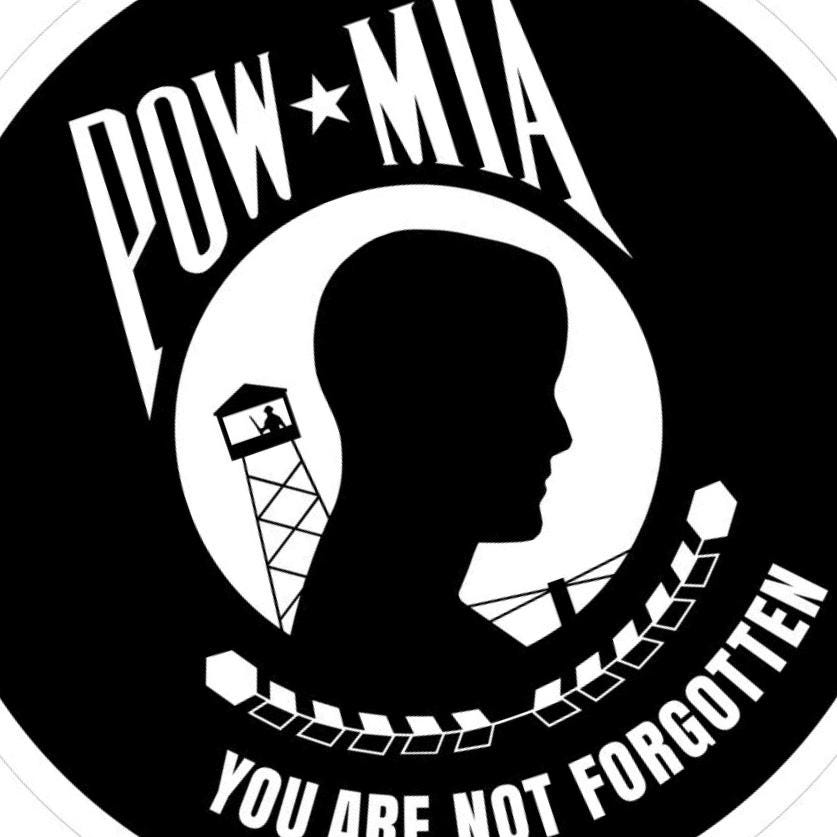 Prisoner of War / Missing in Action (POW-MIA) detail view, ready for laser cutting and CNC routing