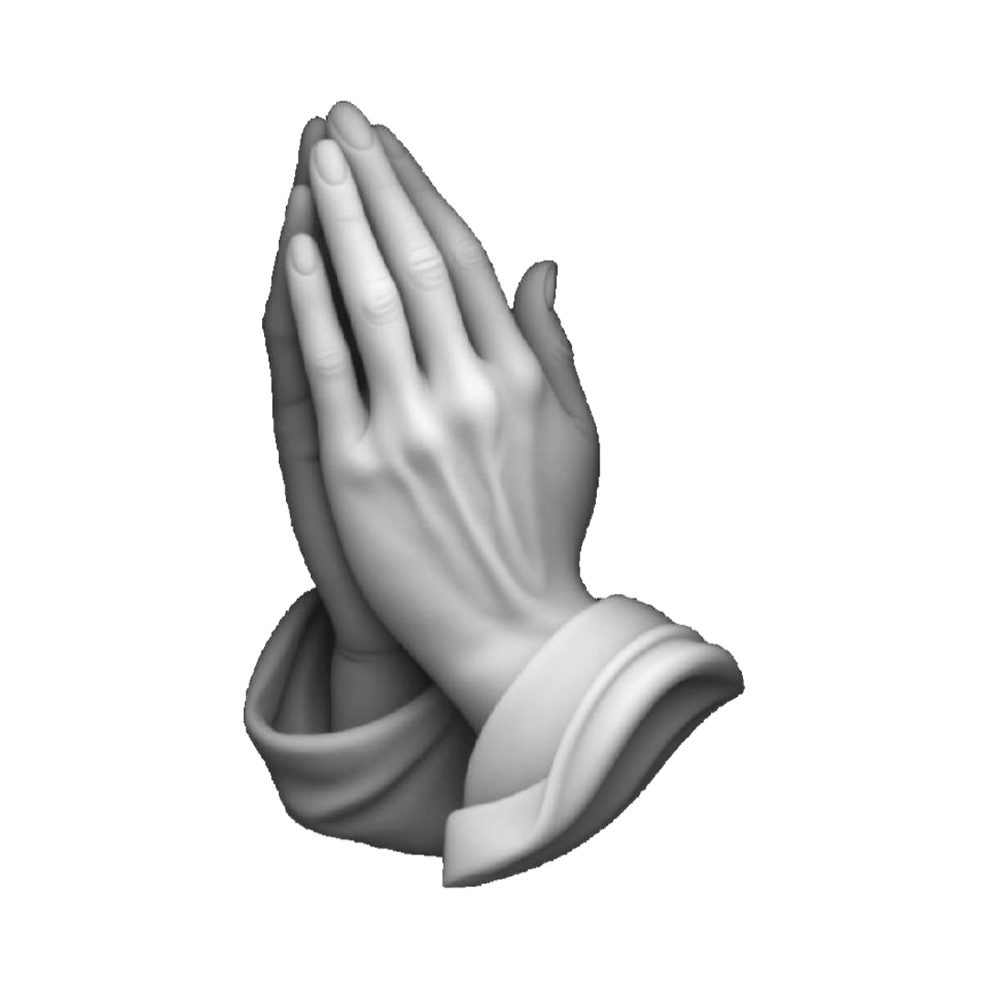 Praying Hands STL file included with instant download