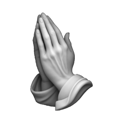 Praying Hands STL file included with instant download