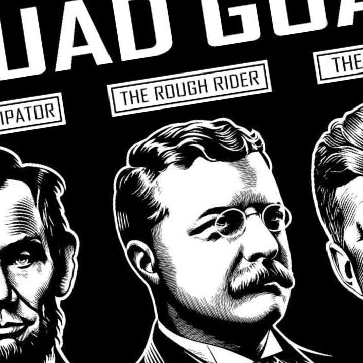President Squad Goals detail view, ready for laser cutting and CNC routing
