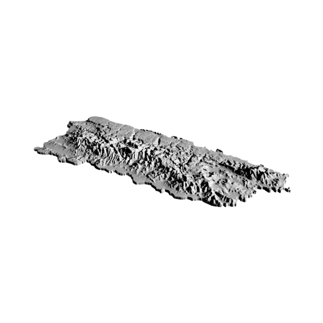 Puerto Rico Terrain Map design preview, countries & world