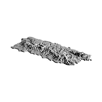 Puerto Rico Terrain Map design preview, countries & world