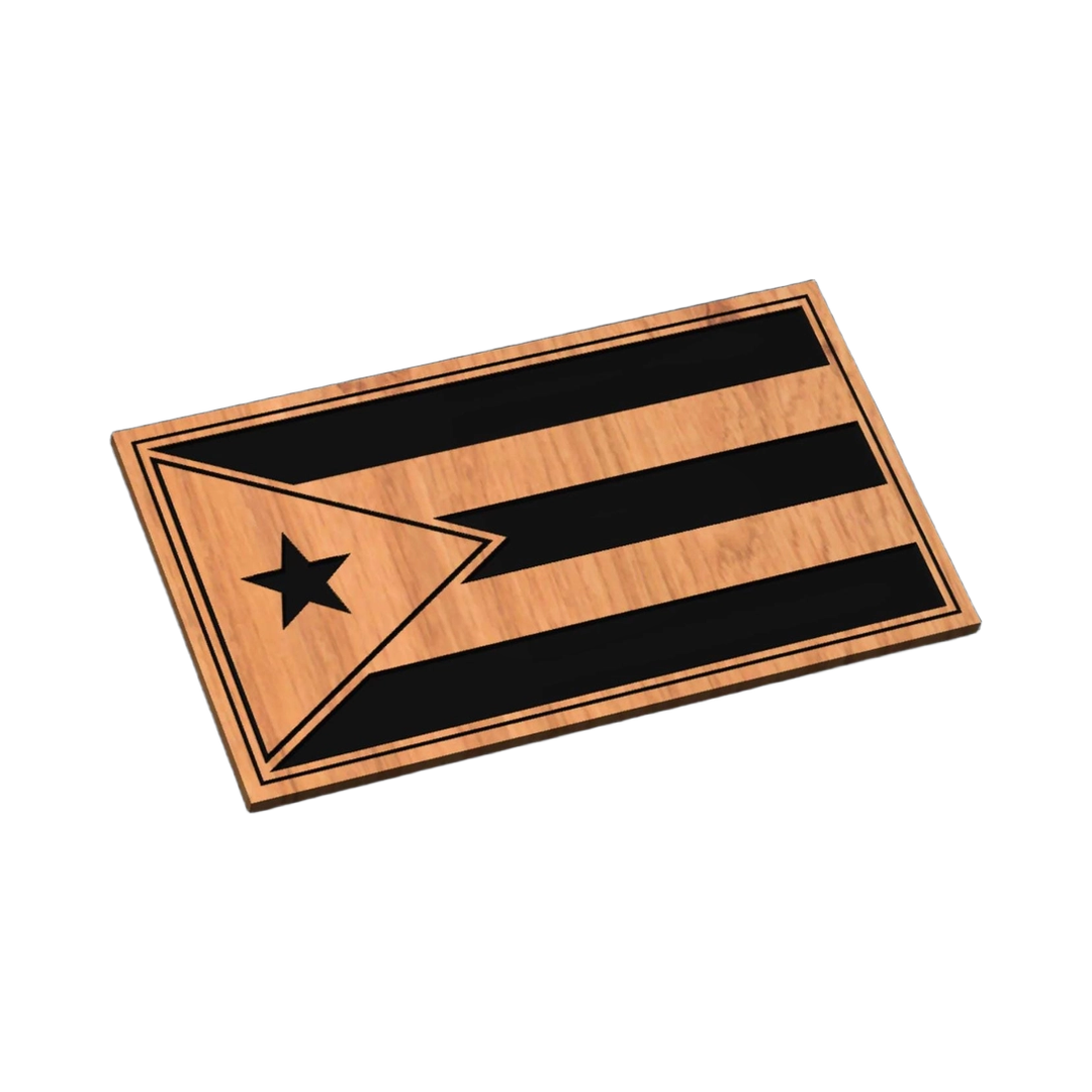Puerto Rico Flag SVG file for laser cutting and CNC routing, LightBurn and Vectric ready