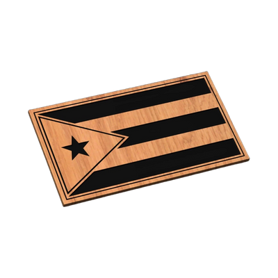Puerto Rico Flag SVG file for laser cutting and CNC routing, LightBurn and Vectric ready