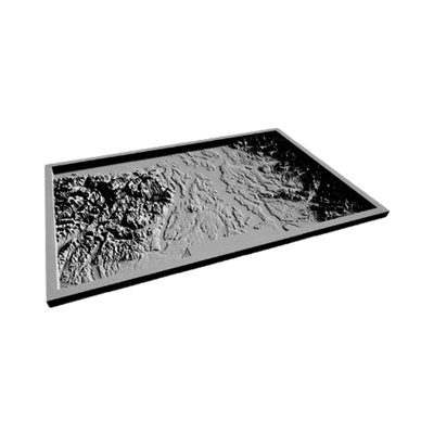 Puget Sound & Olympia National Park Terrain Map design preview, national parks