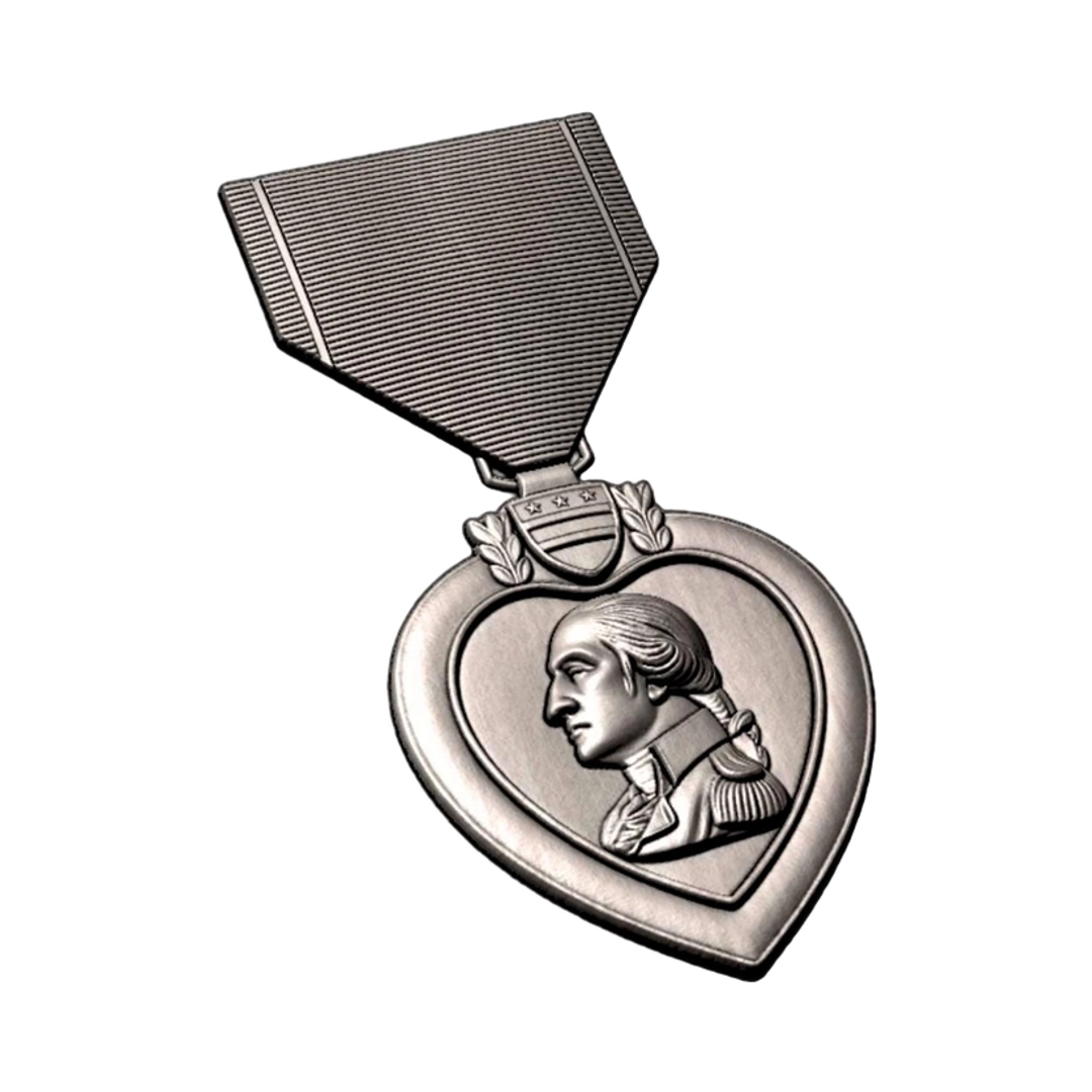 Purple Heart design preview, medals & awards