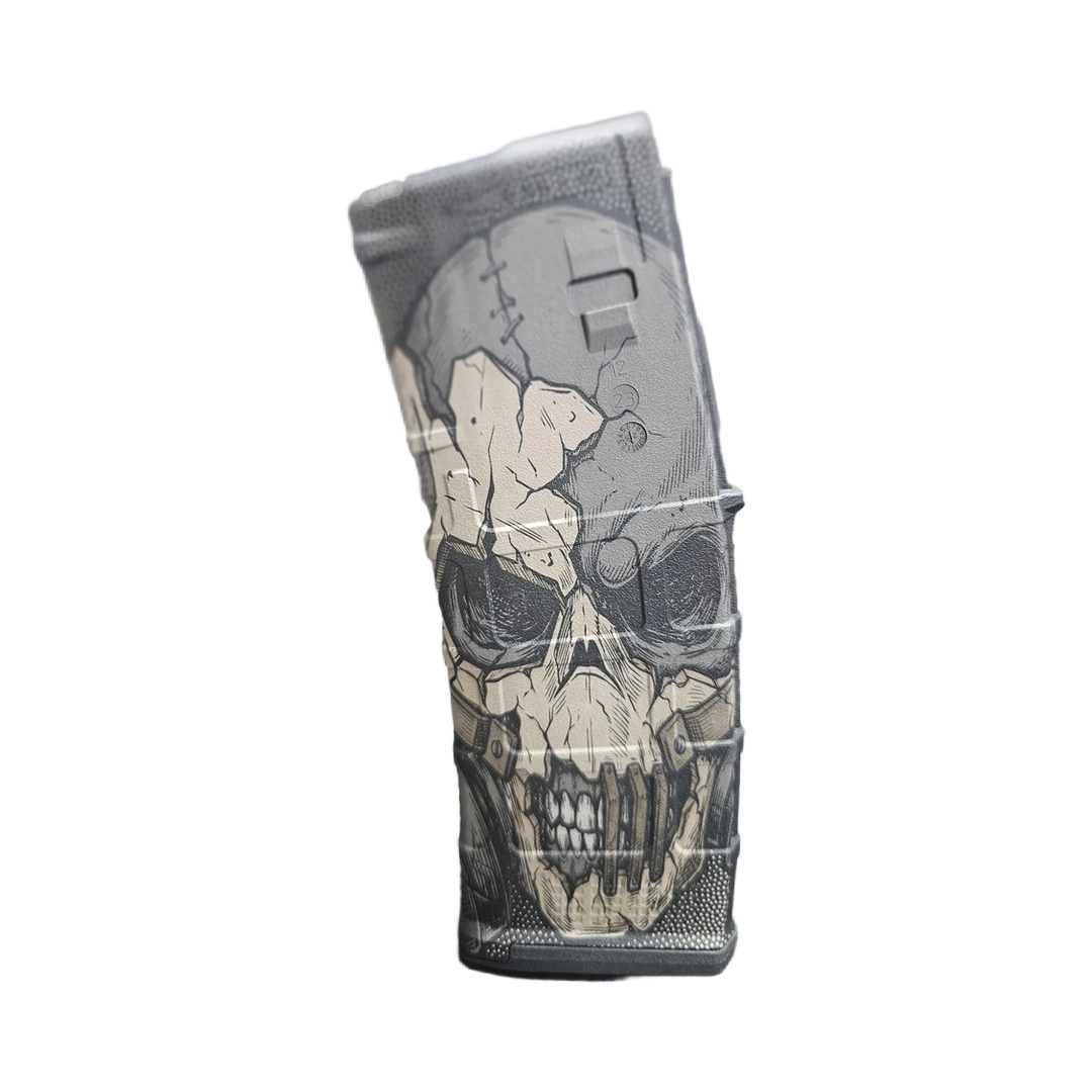 Radiation Skull Fiber Laser Engraving Design design preview, pmag designs