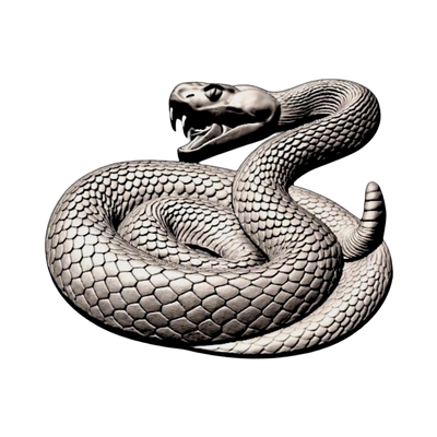 Striking Rattlesnake design preview, animals & wildlife