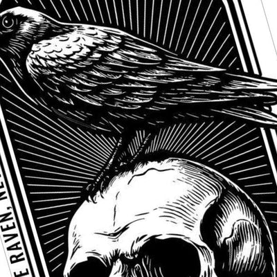 Raven Skull compatible with Glowforge and LightBurn