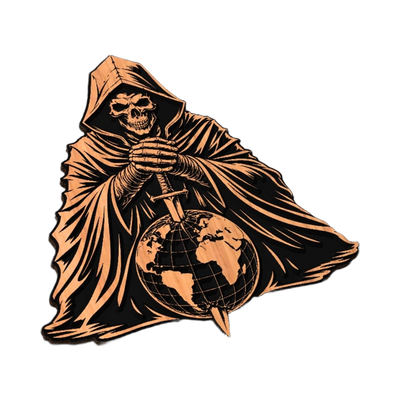 Reaper Dagger Globe SVG file for digital crafting, LightBurn and Vectric ready