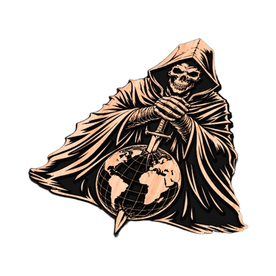 Reaper Dagger Globe design preview, skulls & skeletons