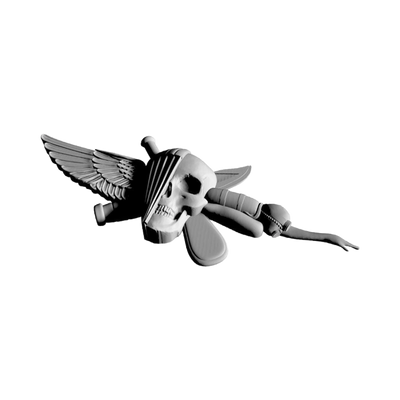 Recon Jack Badge detail view, ready for 3D printing and CNC routing