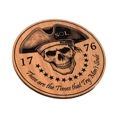 Revolutionary War Skull SVG file for laser cutting and CNC routing, LightBurn and Vectric ready