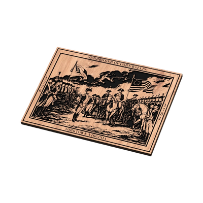 Revolutionary War (Yorktown Surrdender) for CNC, Laser, Woodworking ( design preview, historical americana