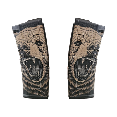 Roaring Bear MAG Laser Engraving Design design preview, pmag designs