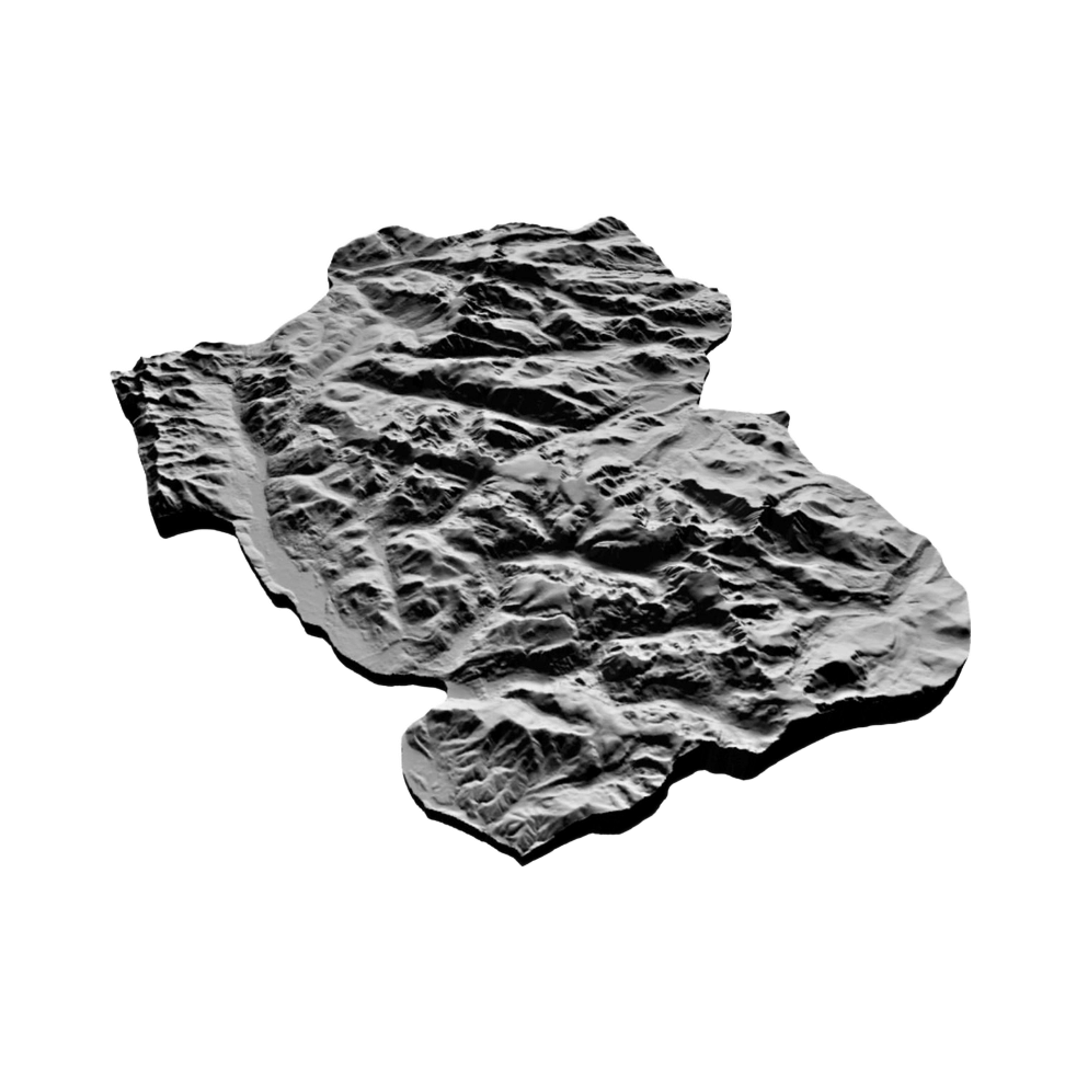 Rocky Mountain National Park Terrain Map design preview, national parks