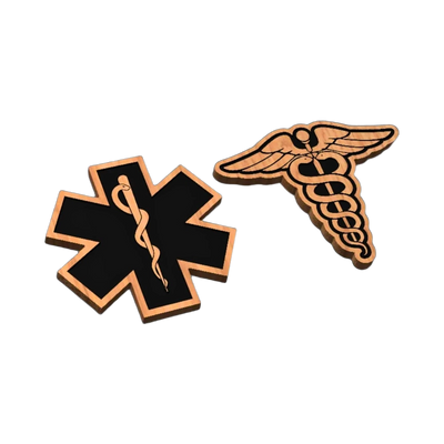Rod of Asclepius Bundle SVG file for laser cutting and CNC routing, LightBurn and Vectric ready