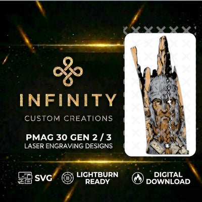 Runebreaker Viking MAG Design SVG file for digital crafting, LightBurn and Vectric ready