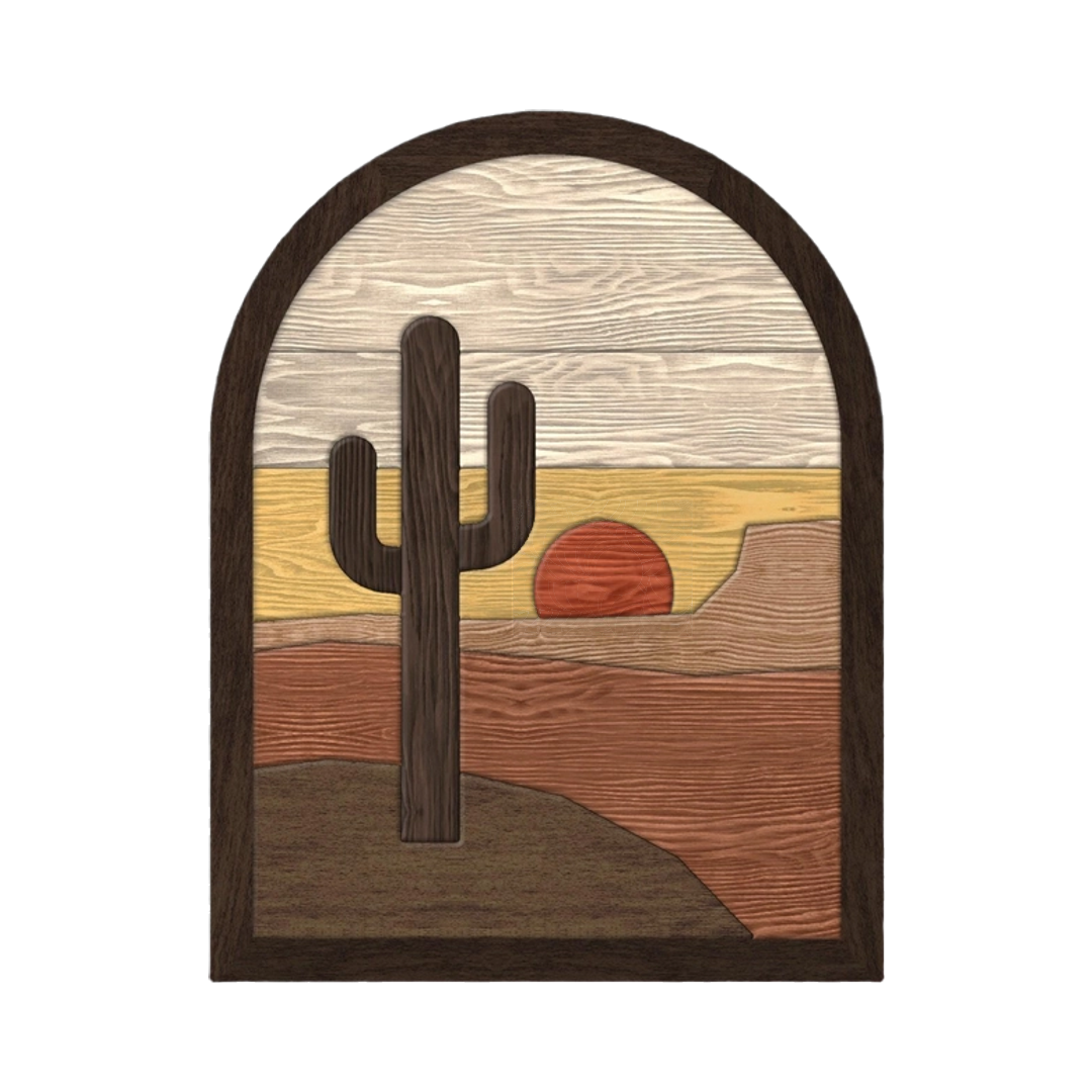 Saguaro Cactus SVG file for digital crafting, LightBurn and Vectric ready