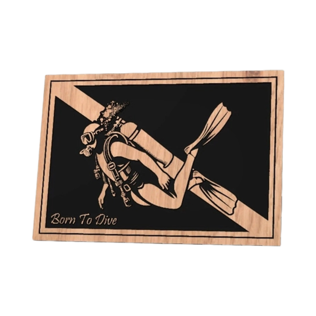 Scuba Diver Flag design preview, flags