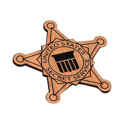 Secret Service Patch SVG file for laser cutting and CNC routing, LightBurn and Vectric ready