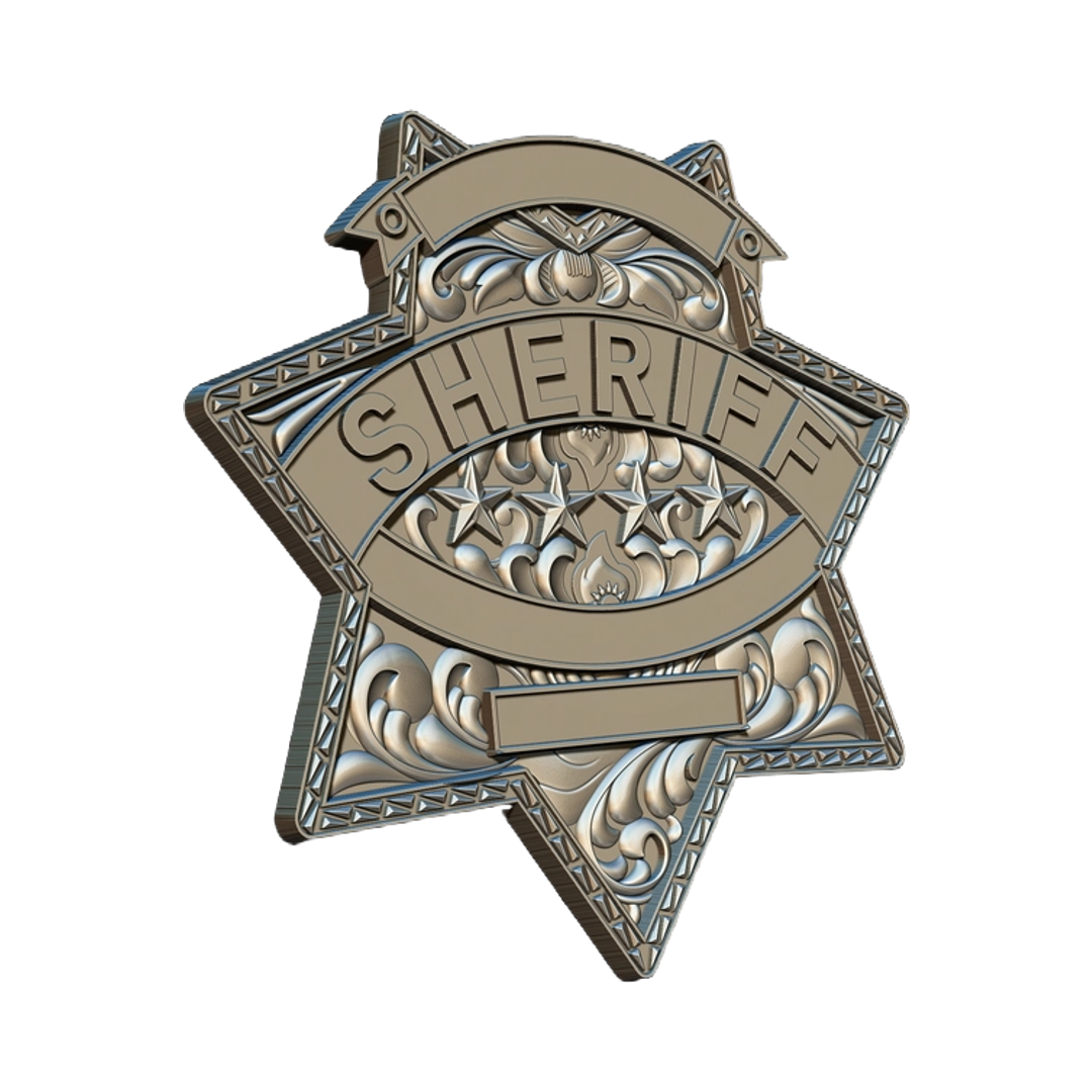 Sheriff Badge Template design preview, patches, badges & insignia