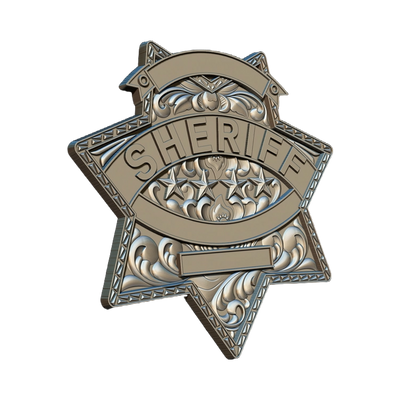 Sheriff Badge Template design preview, patches, badges & insignia