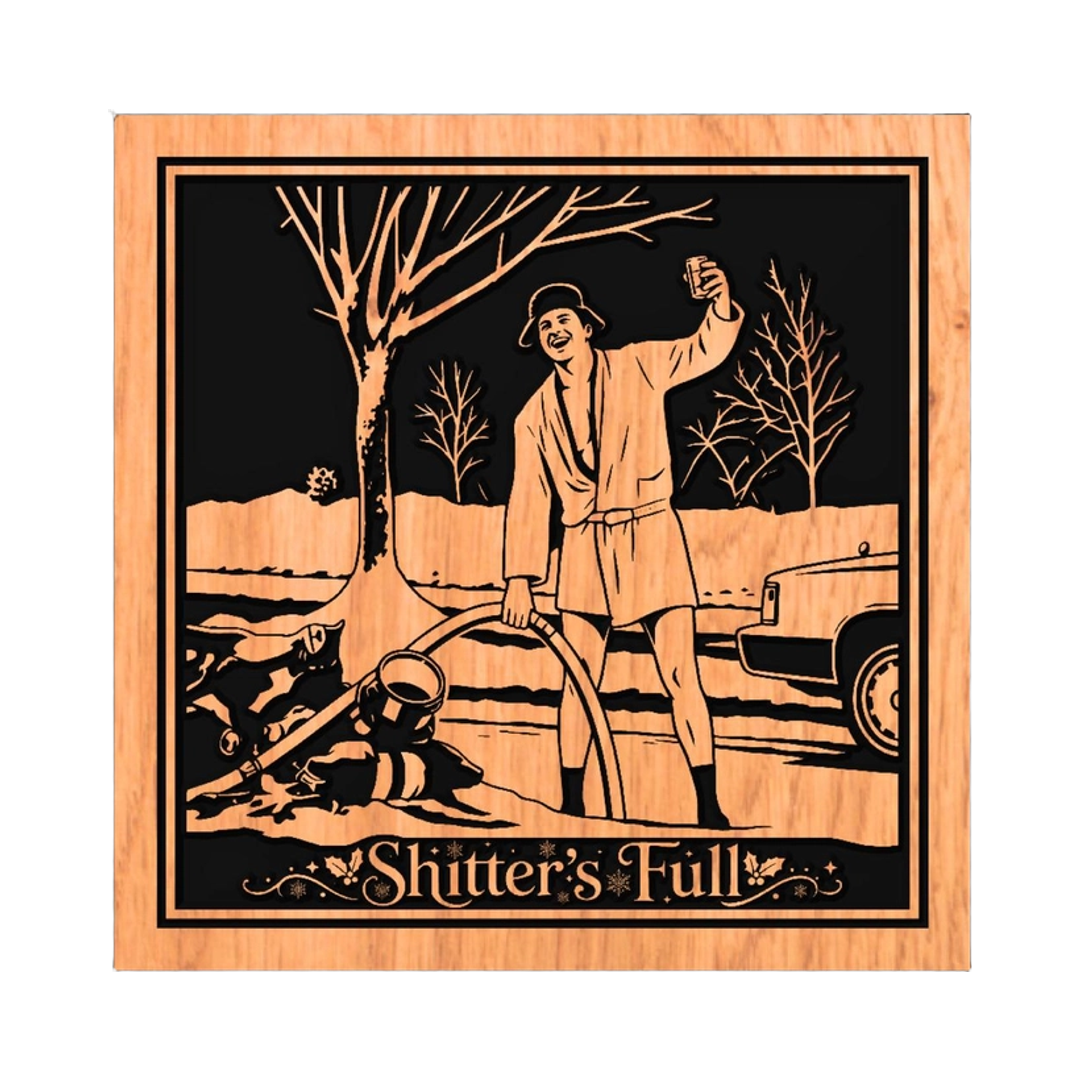 Shitter's Full Funny Sign detail view, ready for digital crafting
