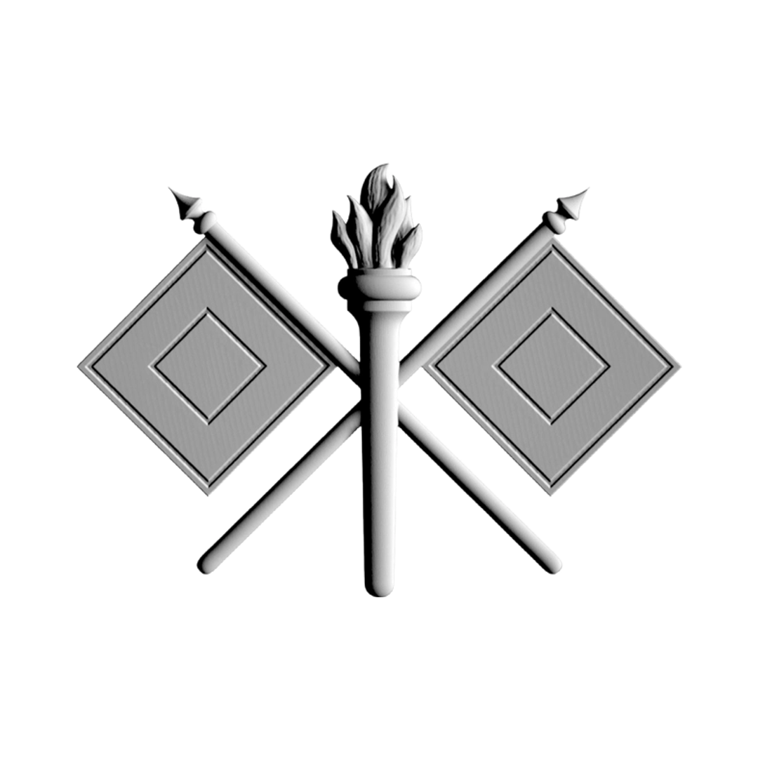 Signal Corps Emblem STL file for 3D printing and CNC routing, LightBurn and Vectric ready