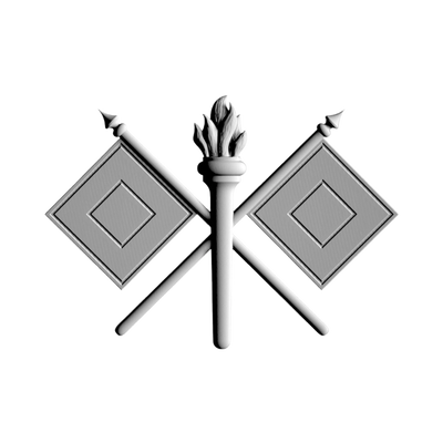 Signal Corps Emblem STL file for 3D printing and CNC routing, LightBurn and Vectric ready